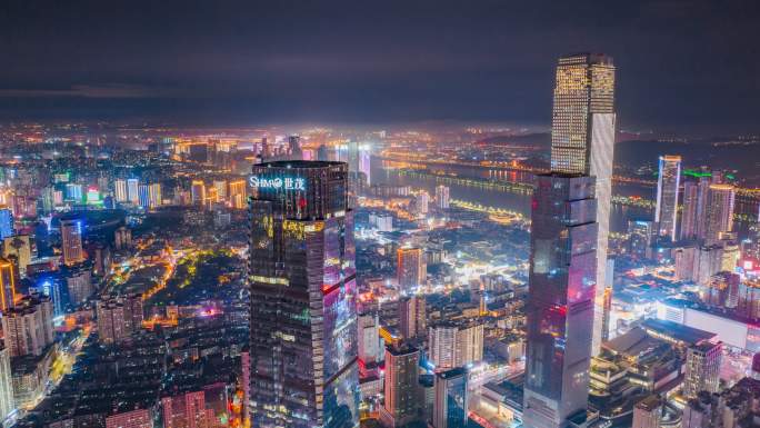 都市夜景 中部地区 湖南长沙