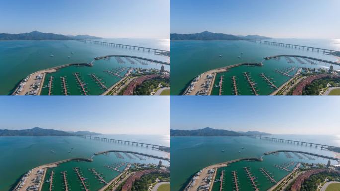 惠东海湾大桥移动滑轨延时4K