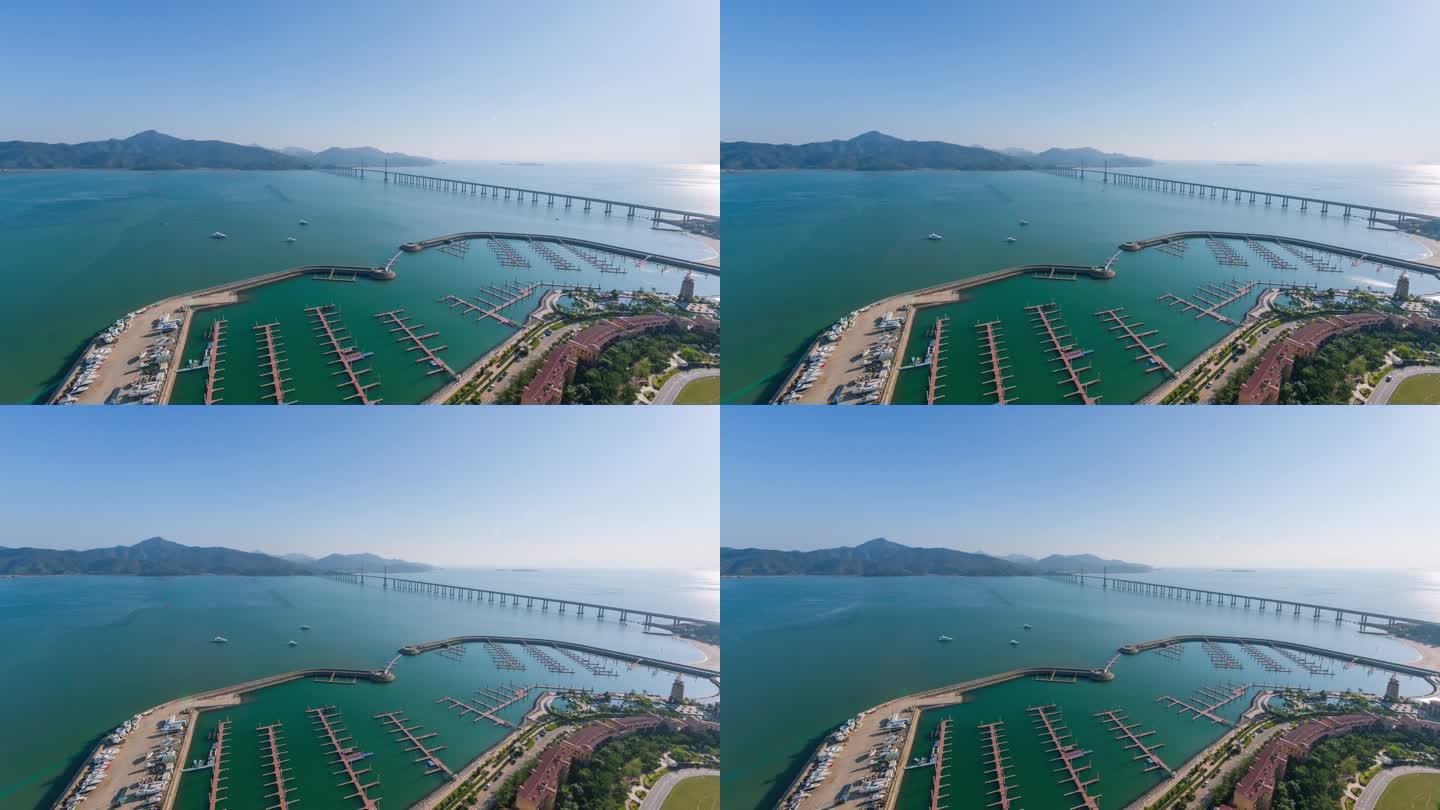 惠东海湾大桥移动滑轨延时4K