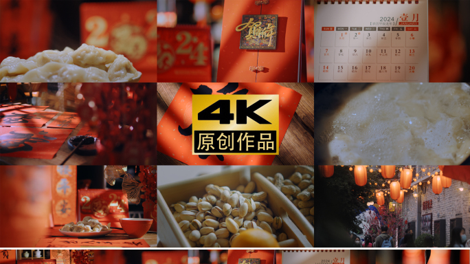 新年冬至春节元旦龙年煮饺子年味素材合集