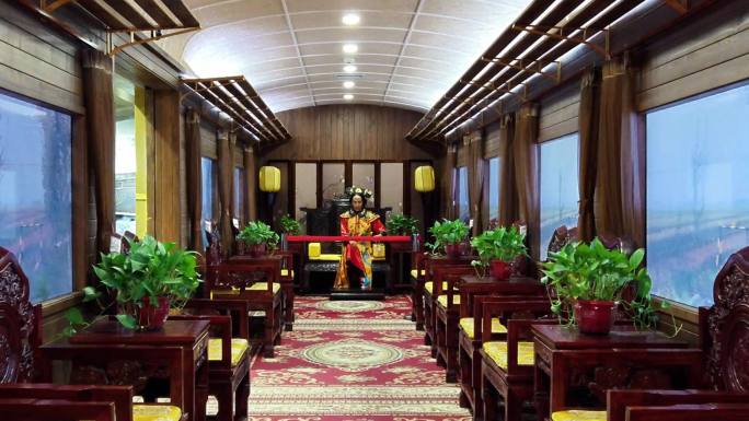 实景拍摄  中国第一辆铁路客车“龙车”