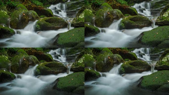 惠州罗浮山溪流延时4K