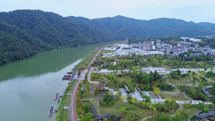 [4K]航拍素材.南平麻阳溪考亭景区