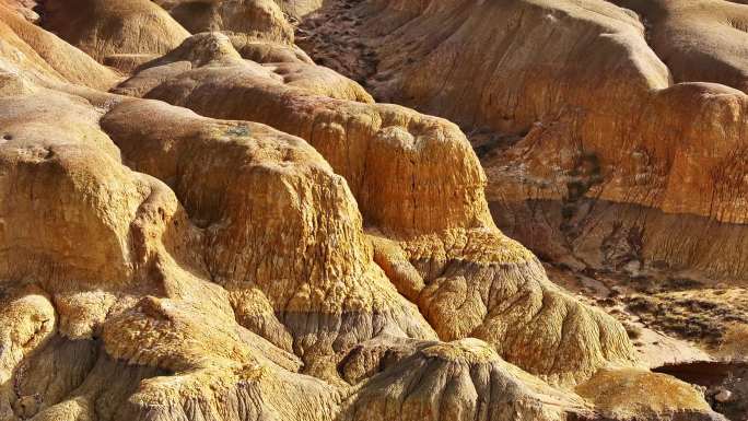 4K航拍新疆五彩滩国家地质公园