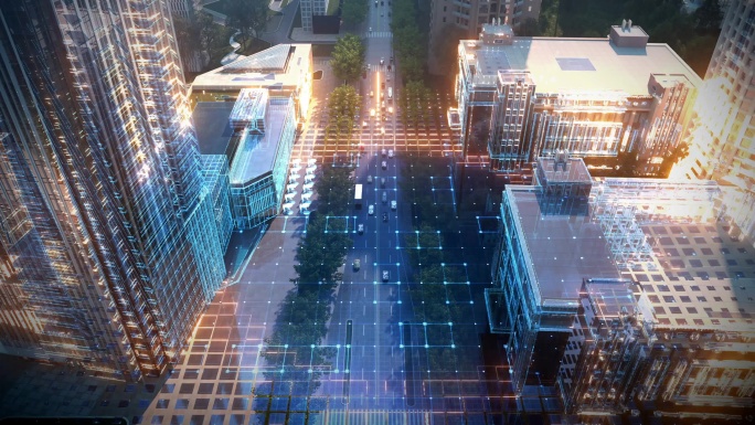 科技城市虚拟现实转换