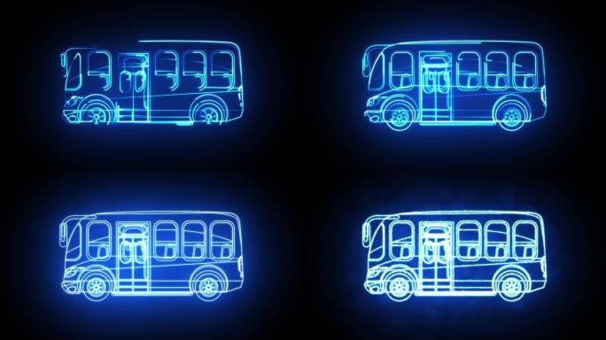 公交车图形发光