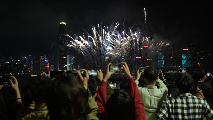 香港圣诞节烟花