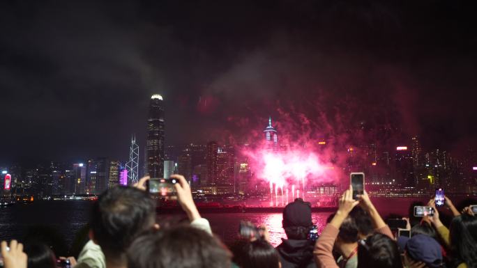 香港圣诞节烟花