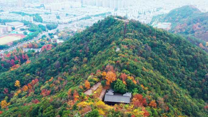 台州市路桥区，中央山公园航拍