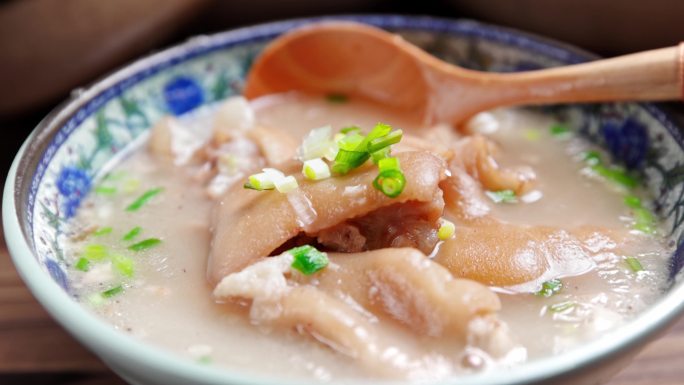 四川美食川菜猪蹄蹄花汤