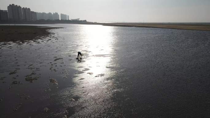 北海岸边航拍