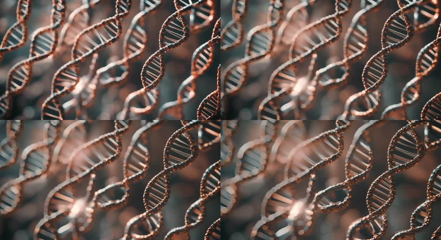 DNA螺旋变异，医学广告素材