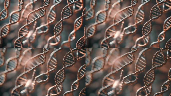 DNA螺旋变异，医学广告素材