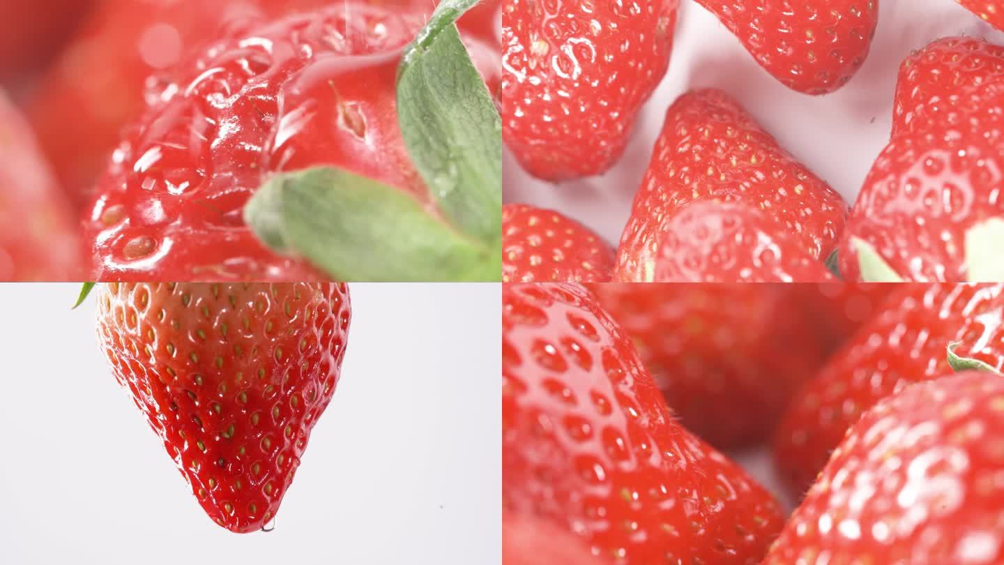 草莓新鲜草莓水果展示