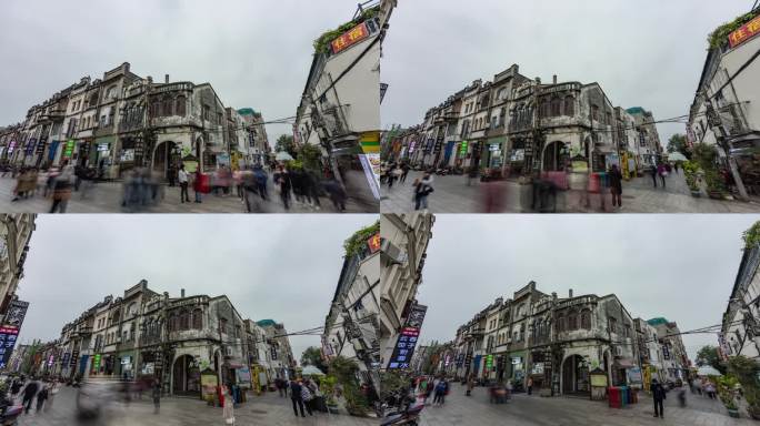 广西北海老街云涌旋转延时