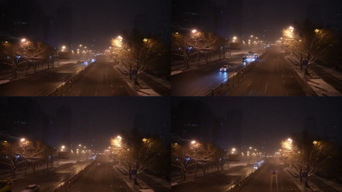 北京下雪4K实拍素材45-08