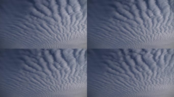 天空中的云模式视频线状云层积云完美排列的云库延时视频与复制空间