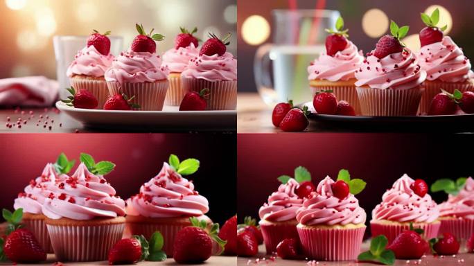 蛋糕甜点食物草莓糕点水果美味奶油烘 甜品