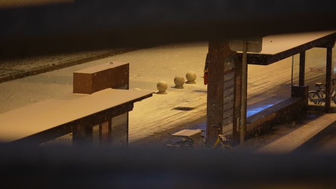 雪夜 街景