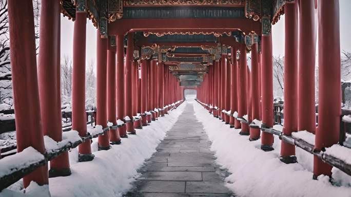 北京冬天雪景