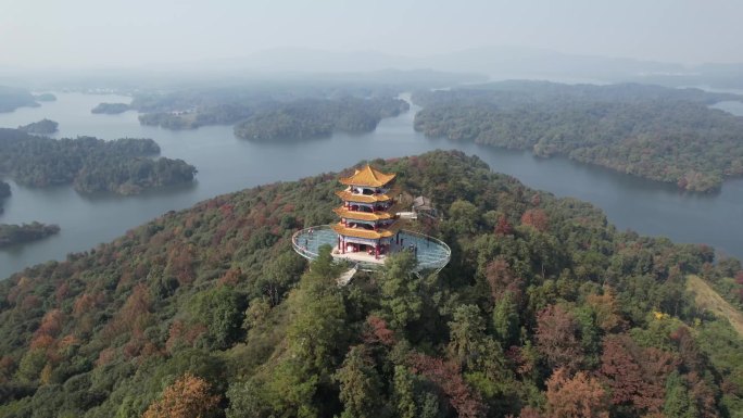 仙女湖风景区航拍