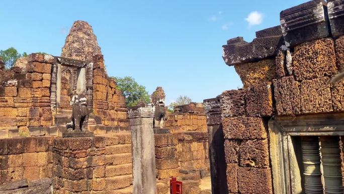 东梅汶山寺庙是为了纪念湿婆神而建造的，是高棉文明的一座寺庙，位于柬埔寨吴哥的领土上。