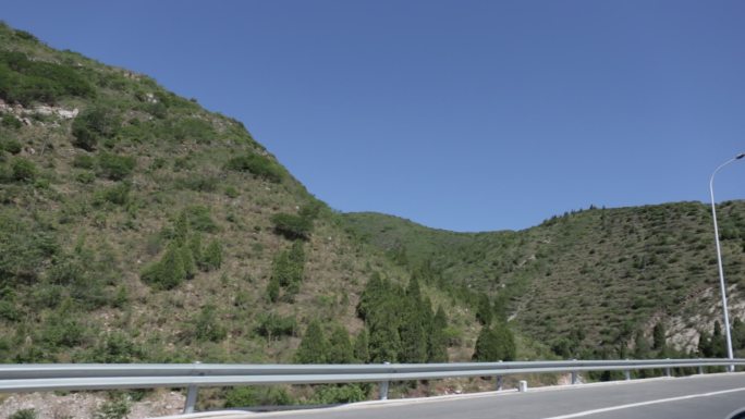 高速公路弯路山路车戏背景素材悬崖抠像抠绿