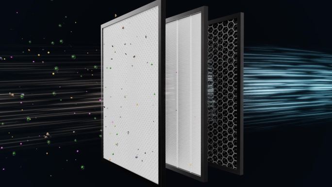 原创空气过滤空气净化视频素材