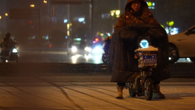 雪夜 街景