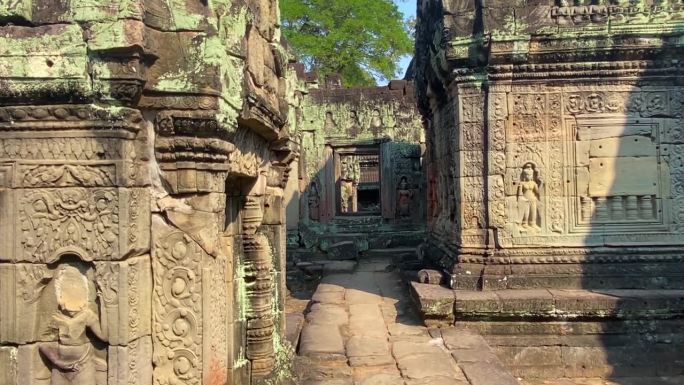 柬埔寨吴哥，柏可汗甘榜维考古遗址