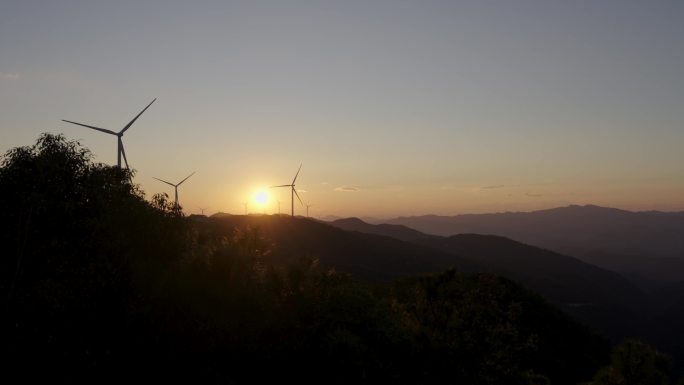 日落延时，山顶日落延时