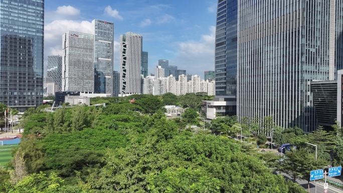 深圳湾后海航天科技广场后海滨路航拍