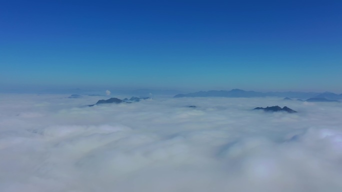 航拍云海山川山脉