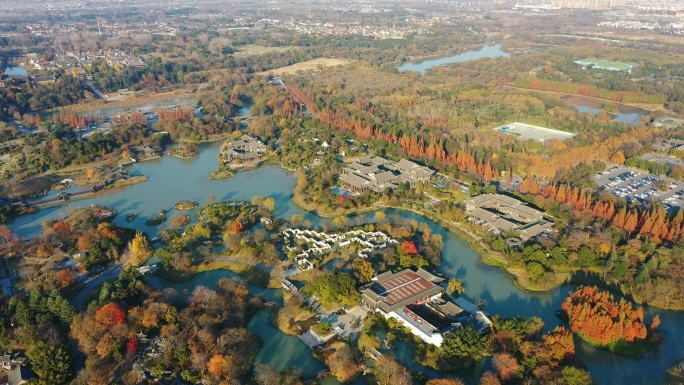 扬州市瘦西湖扬州航拍保障湖 扬州 瘦西湖