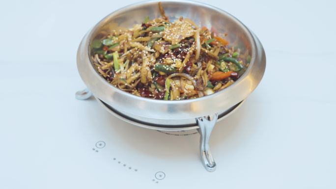 干锅茶树菇 美食 贵州 菜品 厨师 餐厅