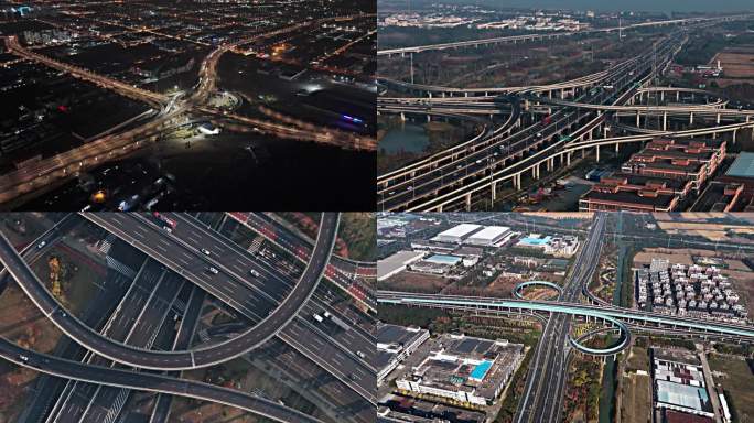 (4k原创)高架桥 苏州高架合集 交通