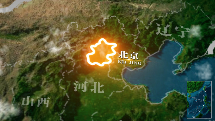 北京市地图AE模板