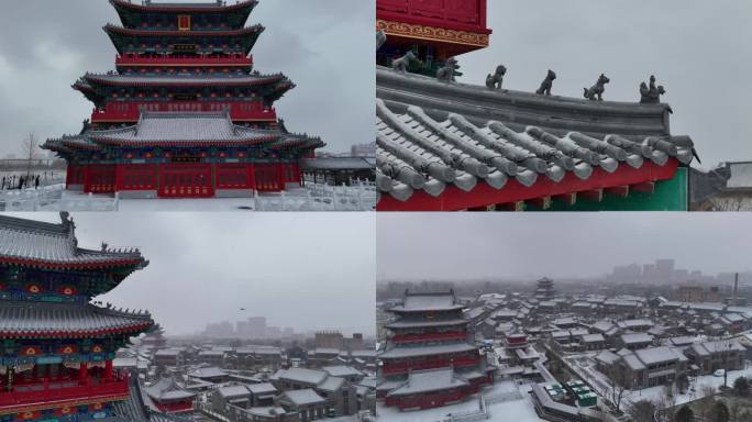 沧州下雪了雪景