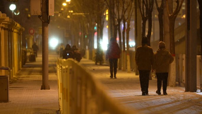 雪夜 街景