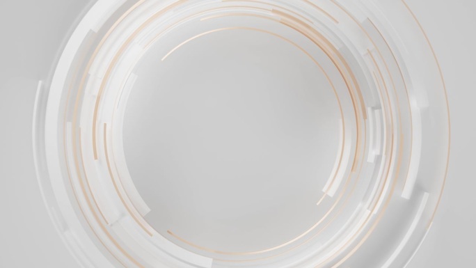 抽象运动背景-分层的圆圈，白色版本-可循环