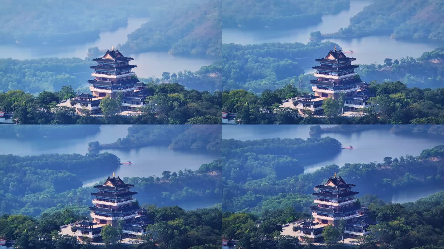 惠州挂榜阁特写航拍视频--4K