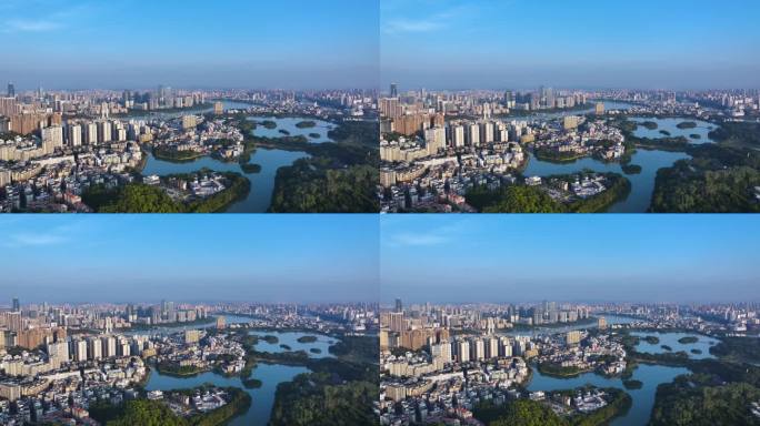 惠州城区大景航拍视频4K