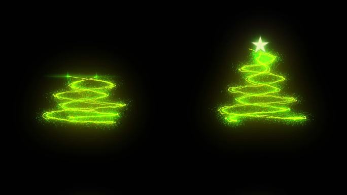 抽象粒子圣诞树