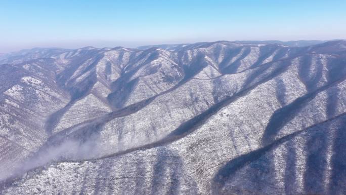 航拍雪景