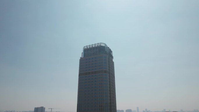 太原湖滨国际大酒店大楼4k航拍