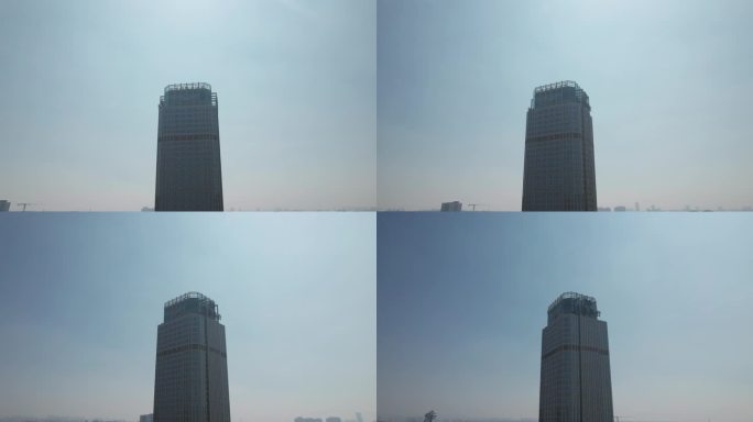 太原湖滨国际大酒店大楼4k航拍