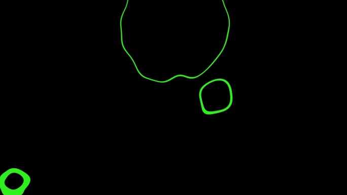 4K抽象冲击波绿色圆圈表面背景