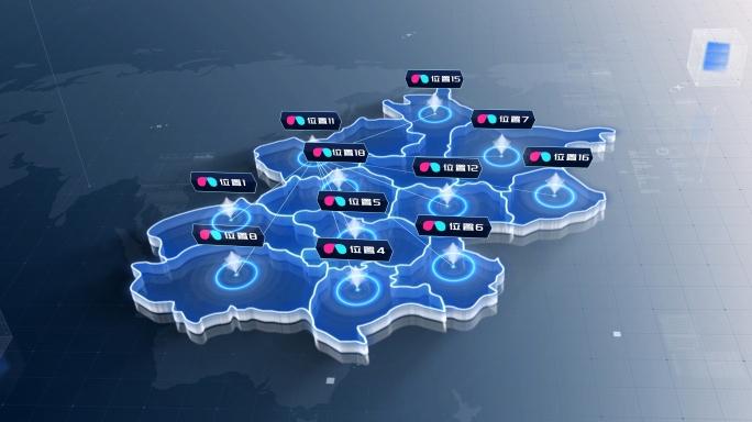 北京地图区位连线坐标点覆盖