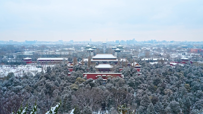 初雪北京中轴线 北京中轴线 冬天的北京