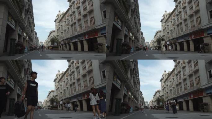 厦门旅游景点人文运动镜头4k中山路